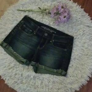AEO dark wash jean shorts!!!